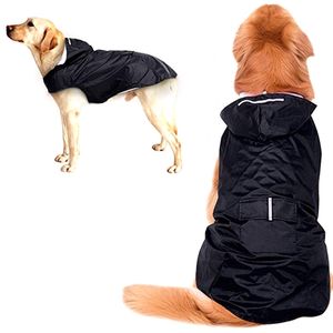 HEYPET Pet Dog Raincoat Vêtements imperméables réfléchissants Combinaison à capuche pour petits gros chiens Cape de pluie Golden Retriever Labrador T200328
