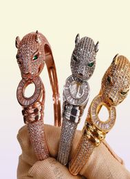Hezekiah tendance de la mode Bracelet léopard personnalité dominatrice Bracelets élastiques dame Bracelet danse fête argent complet Drillin3379860