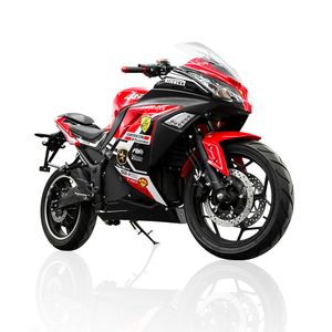 HEZZO EBike EEC 72V 5000w Potente motocicleta eléctrica de carreras 60AH Litio Velocidad rápida 74.56mph Legal On Road Ninja Moto eléctrica Moto Electrica