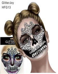 HFG13 Festival Skule Face Jewel con dientes de maquillaje para el carnaval nocturno Cuerpo de maquillaje ART9850454