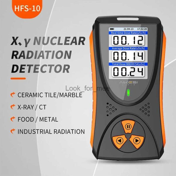 HFS-10 Contador Geiger Detector de radiación nuclear Detector Beta Gamma de rayos X Contador Geiger Dosímetro con batería de litio HKD230826