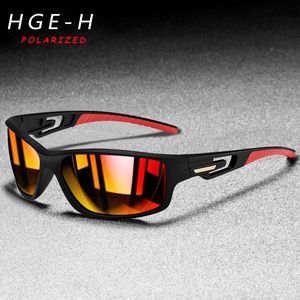 HGE-H Super Cool Sports lunettes de soleil polarisées hommes conduite veilleuse TR90 cadre UV400 lunettes N66