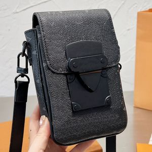 HH Christopher Mini Crossbody Schoudertassen Heren Messenger Bag Modeontwerper Luxe dames leer S-lock Verticaal Draagbaar mobiele telefoon Handtas Portemonnee Etui