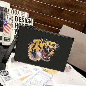 HH Classic merk clutch designer duffle Nylon leer dierenpatroon bij, tijger, slang, hoge kwaliteit dubbele G Ophidia envelop handtas voor heren en dames