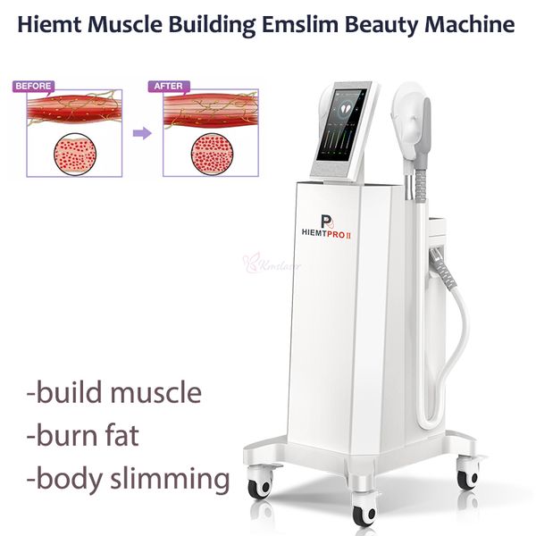 HI-EMT EMSlim Máquina para adelgazar el cuerpo Construir grasa muscular Quemar glúteos Equipo de belleza con cojín de asiento