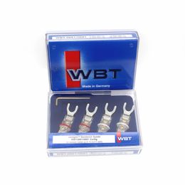 Hi-end WBT-0681 AG Silver En haut-parleur Plux U Spade Soudage GRATUIT Connecteurs Y Fork Adaptateur