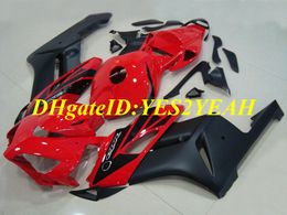 Kit de carénage de moto de haute qualité pour Honda CBR1000RR 04 05 CBR 1000RR 2004 2005 CBR1000 ABS FaMINGS BLACK RED HOT Set + Cadeaux HM47