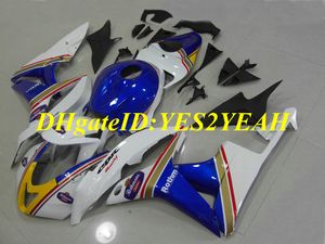 Kit de carénage de moto de haute qualité pour Honda CBR600RR 07 08 CBR 600RR F5 2007 2008 CBR600 ABS bleu blanc, ensemble de carénages + cadeaux HX44