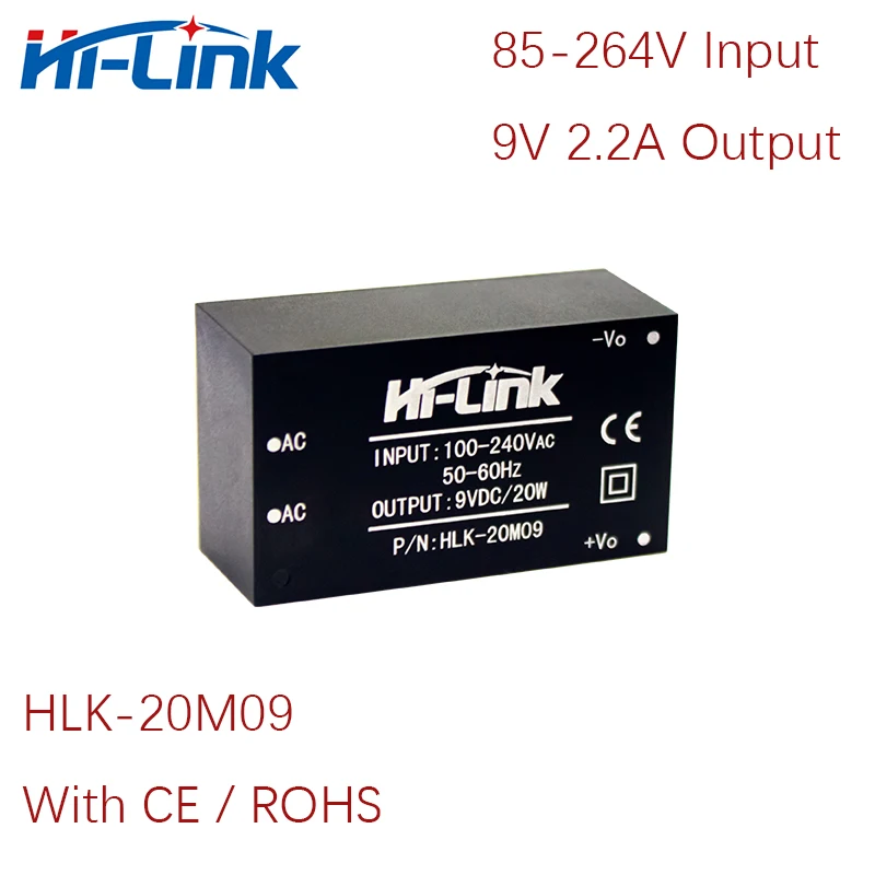 Hi-Link Household Switch CE/RoHs 220V/110V to 5V/9V/12V/15V/24V 20W Step Down Power Supply Transformer ACDC Converter Mini