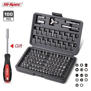 HiSpec 100pc Jeu de tournevis avec tournevis inviolable Torq Torx Hex Star Screw pour la réparation d'appareils ménagers Y200321