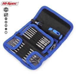 Hi-Spec 110 mm Schroevendraaier Bit Set Quick Release Lange Magnetische Houder Adapter in Tool Bag 211110