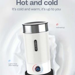Hibrrew volledig automatische froner voor koude/hete latte, cappuccino en chocolade - Cool Touch Milk Warmer