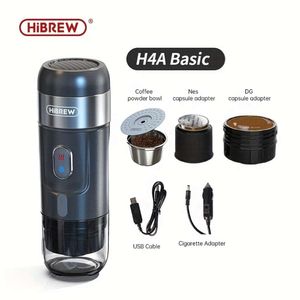 Hibrew draagbare machine voor in de auto, DC12V Expresso Maker Fit Nexpresso Pod Capsule koffiepoeder H4A