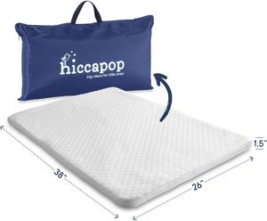 Hiccapop Mattress (96,52 cm x 66,04 cm x 3,81 cm), pavé de play pour emballage et jeu, pack n play couvercle avec sac de transport et couvercle lavable, nouveau 3,81 cm d'épaisseur