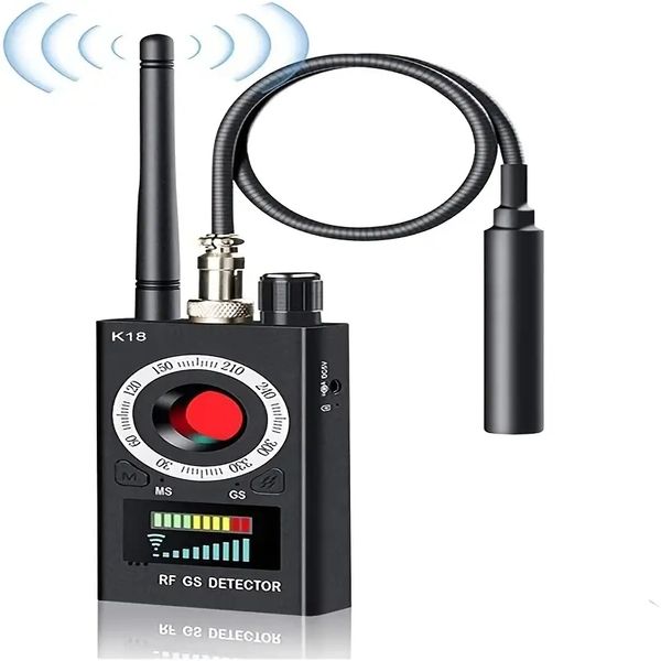 Caméra cachée, dispositif caché, anti-espion, bogue, GPS, détecteur de scanner de signal RF de recherche de caméra pour l'écoute sans fil de traqueur GPS