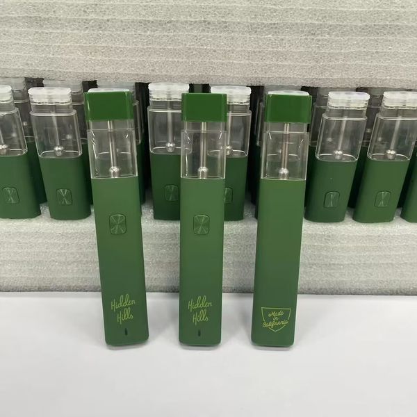 Hidden Hills 2g Jetable E-cigarettes Stylo Réservoir Vide Dispositif Rechargeable 6 Souches Un Lot 100pcs pk jungle boys packwoods x runtz vape jetable