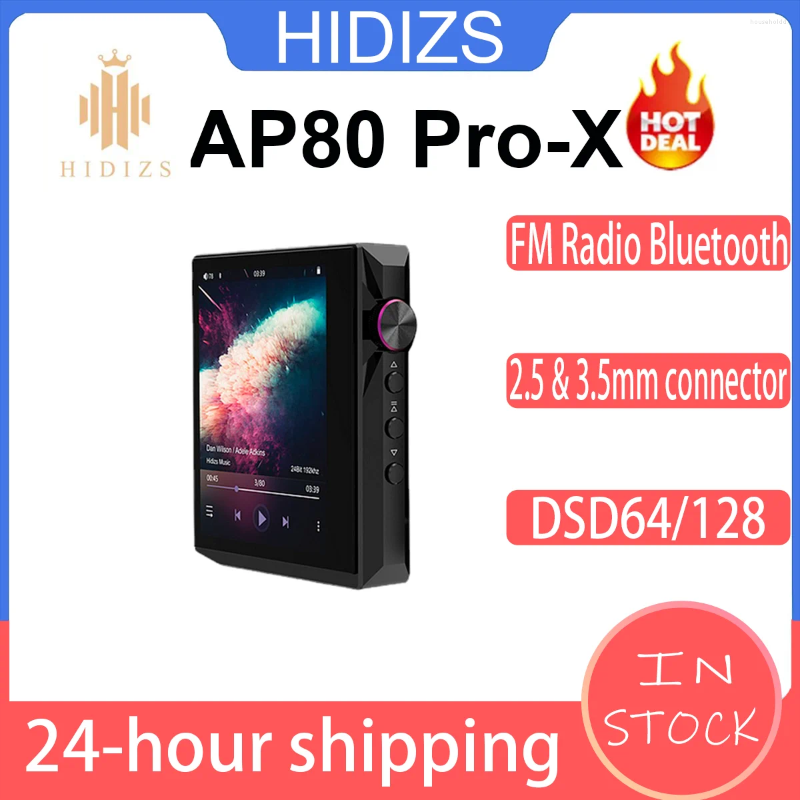 Hidizs AP80 Pro x Portable Bluetooth Mp3 Player 2.5/3.5 Złącze zrównoważone bezstratne Typ C MQA FLAC LDAC USB DAC DSD64/128 DAP