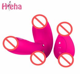 Hieha Sex Toys for Woman Magic Wand GSPOT Vibratrice sans fil Remote Contrôle Butterfly Vibrateurs Charges vibrantes Massager corporel4115499