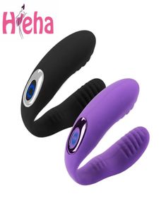 Hieha Toys Sex Toys pour adultes imperméables pour les couples USB Rechargeable Femmes039S U Forme GSPOT VIBRATEURS ANAU