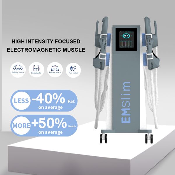 HIEMT EMS-máquina de adelgazamiento, onda electromagnética enfocada, 2 asas, funcionan juntas, uso en salón de Spa, Abs Slim, Reduce la grasa