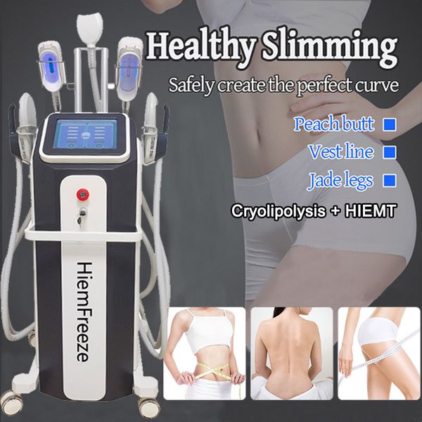 HIEMT EMSlim Body Shaping Machine électromagnétique Stimulation musculaire Perte de poids Anti-cellulite Cryolipolysis Fat Freeze Équipement amincissant