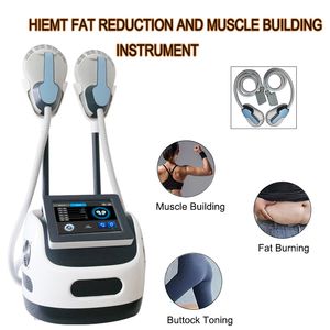 HIEMT Emslim bâtiment musculaire électromagnétique façonnage du corps élimination de la Cellulite Machine EMS 2 poignées fonctionnent ensemble