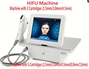 Machine Hifu à ultrasons focalisés de haute intensité professionnelle, lifting du visage, raffermissement du corps anti-vieillissement, amincissant avec 3/5 cartouches