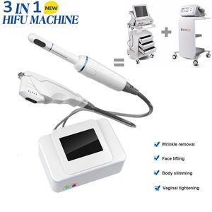 HIFU – machine amincissante pour le visage et le corps, pour salon, serrage vaginal, ultrasonique, portable, système de réduction de graisse, 2 poignées