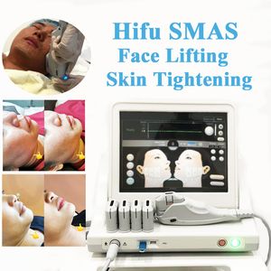 HIFU SMAS Máquina de elevación Cara Cuello Eliminación de arrugas Pérdida de peso Ultrasonido enfocado de alta intensidad Adelgazamiento corporal