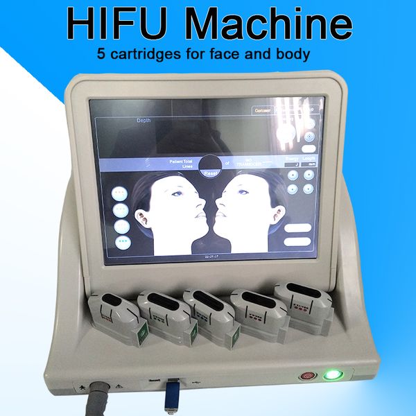 Máquina para el cuidado de la piel de la cara HIFU Productos de eliminación de arrugas Equipo de terapia de ultrasonido Reducción de grasa