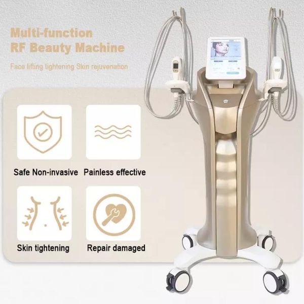 HIFU Claignant la peau Machine d'élimination des rides 7D Ultrasons Microcourant Machine de levage du visage RF Massage des soins oculaires anti-âge pour le visage