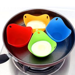 Hifuar 4pcSet Silicone Egg Poacher Poachs Pods Mold Bowl Bowl Cuisailleur Chaudière Cuisine Cuisine Accessoires Pancake Maker 240407