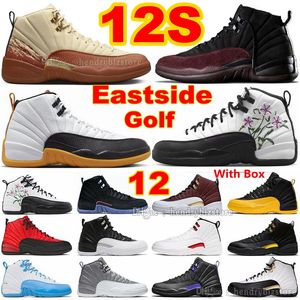 High 12S Eastside Golf Muslin Basketball Chaussures Hommes 12 AMa Maniere Black Taxi Varsity Red Floral Michigan Stealth Hyper Royal University Blue Twists Baskets