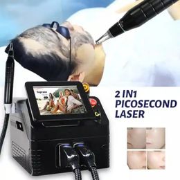 Hoog 2 in 1 vermogen 2000W RF Platina 3-golflengte 755 808 1064 NM Diode Laser Ice Hair Removal Machine Picoseconde Laser Tattoo