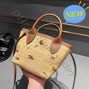 Hoge 2024 damestas weven kleine designer tassen voor vrouwen met de hand een schouderontwerpers handtassen Crossbody mini gras geweven kwaliteit editie jmpq