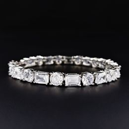 Hoog uiterlijk niveau s925 sterling zilver volledige diamant Mosan diamanten armband vrouwelijk wasbaar Nieuwjaar Lente Festival cadeau s7981