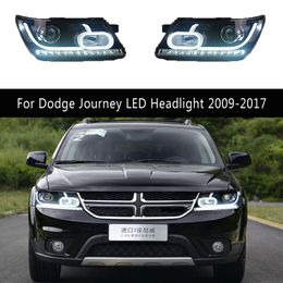 Grootlicht Angel Eye Projector Lens Voorlamp Voor Dodge Journey LED Koplamp Montage 09-17 Streamer Richtingaanwijzer dagrijverlichting