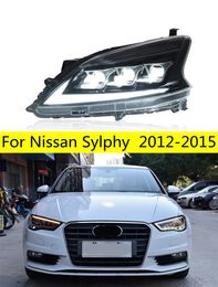 Grootlicht Auto Head Lamp Voor Nissan Sylphy 2012-15 LED Koplamp Sylphy DRL Richtingaanwijzer Rijden Lichten