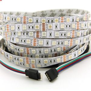 Bandes lumineuses Led haute luminosité, 5M, 5050, blanc chaud, rouge, vert, RGB, Flexible, rouleau de 5M, 300 LED, 12V, ruban d'extérieur 290b