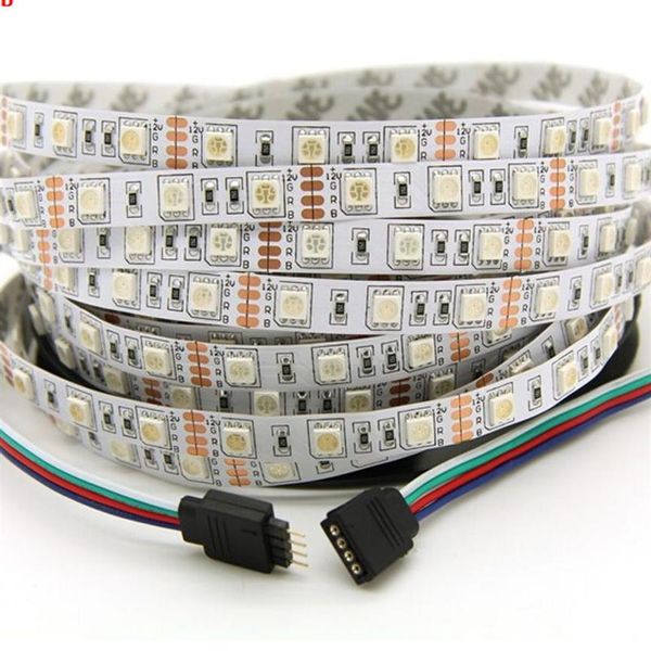 Bandes lumineuses Led haute luminosité, 5M, 5050, blanc chaud, rouge, vert, RGB, Flexible, rouleau de 5M, 300 diodes, 12V, ruban extérieur 226L