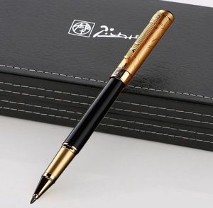 Stylos Luxurs noirs élevés et stylo à bille en or à rouleau Picasso 902, papeterie de bureau, cadeau d'écriture, qualité professionnelle Imchx