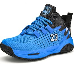 High Brand Shoes Boys Dress Children Quality Leather Basketball Nonslip Kids Sneakers Sport Child Girl Basket Trainers Athletic 2 24 4 4 4