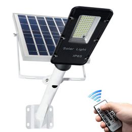 Hoge helderheid 100W 200W Outdoor LED Solar Street Light met Pole and Remote Controller Waterproof Solar Security Light