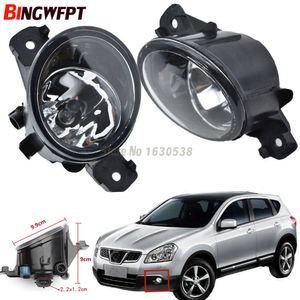 Lámparas antiniebla de alto brillo de 12V, luz de circulación diurna para coche, lámpara DRL para Nissan Qashqai J10 JJ10 2007-2013, luces antiniebla halógenas