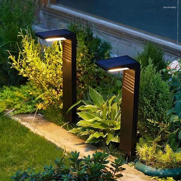 Lumidité élevée ABS PC LED Solar Garden Lights Outdoor IP64 APPLAPIER LAMPE DE LA PEWN CONTRÔLE DE LUMIÈRE ALIMENTATIQUE IP64