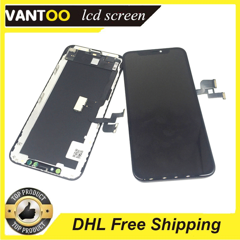 A+++ High Brightness LCD Touch Panels For iPhone XS Digitizer Screen Assembly Repair Parts With 12 Months Warranty