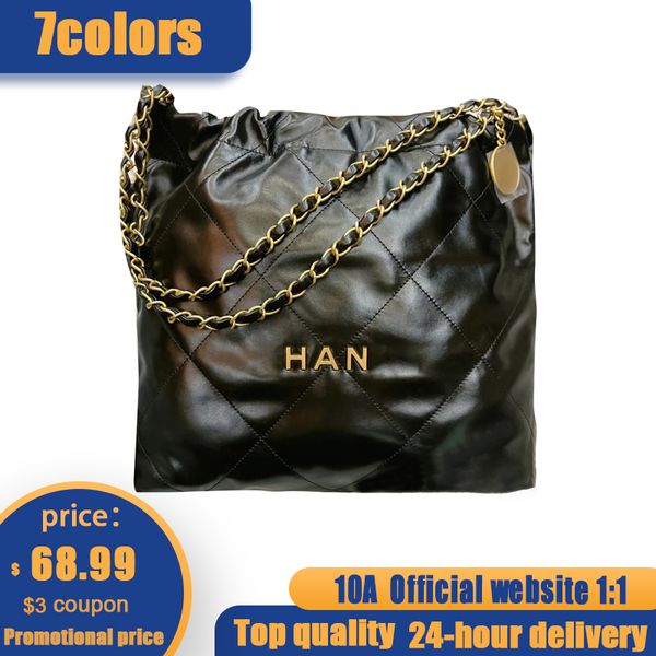 Bolso de lona de alta capacidad para 22 mujeres Organizador cc Bolso de compras Stuff Sacks clutch cross body men bag bag Bolso de cuero genuino Designer Hobo Shoulder travel bags