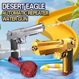 Hoge capaciteit elektrisch waterpistool Kindergoed Toys Summer Outdoor Pool Pistol Shooting Water Beach Fun Toys For Children Boys 240416