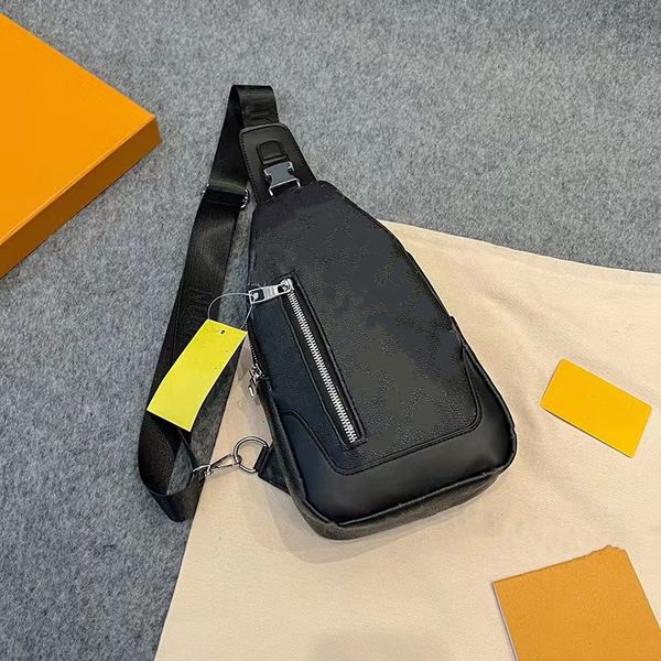 Mochila de alta calidad para hombres y mujeres, bolso de pecho para exteriores de cuero genuino, mochilas escolares, bolso de viaje, carteras cruzadas, negro, marrón, amarillo