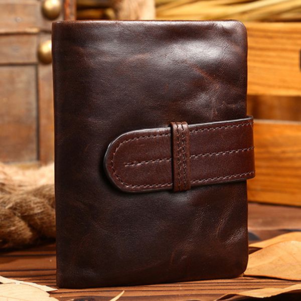 Haute qualité en cuir véritable portefeuille pochette en cuir hommes portefeuille homme sac à main à la main pochette porte-monnaie sac d'argent